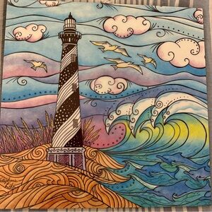 Colorful Lighthouse Art Print